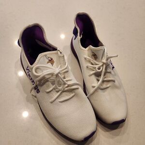 FOCO Gradient sole Minnesota Vikings shoes. Size 10